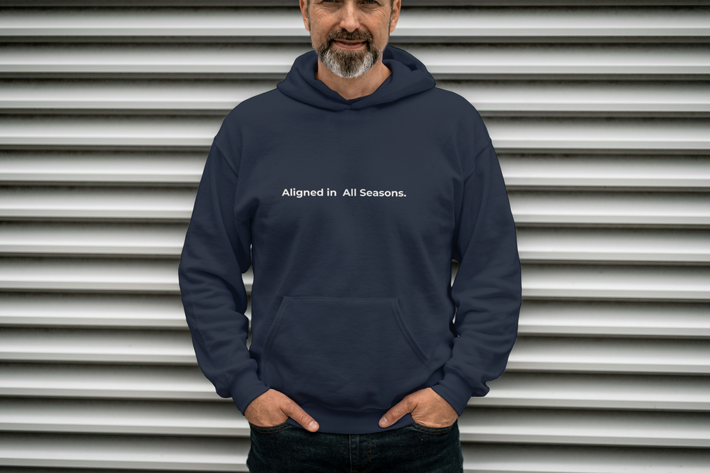 Aligned in All Seasons. Unisex Heavy Blend Hooded Sweatshirt