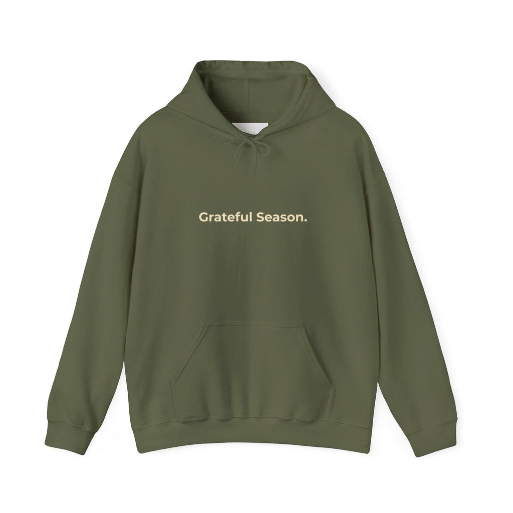 Grateful Season Hoodie | Minimalist Luxury Sweatshirt | Stay Present. Stay Thankful.