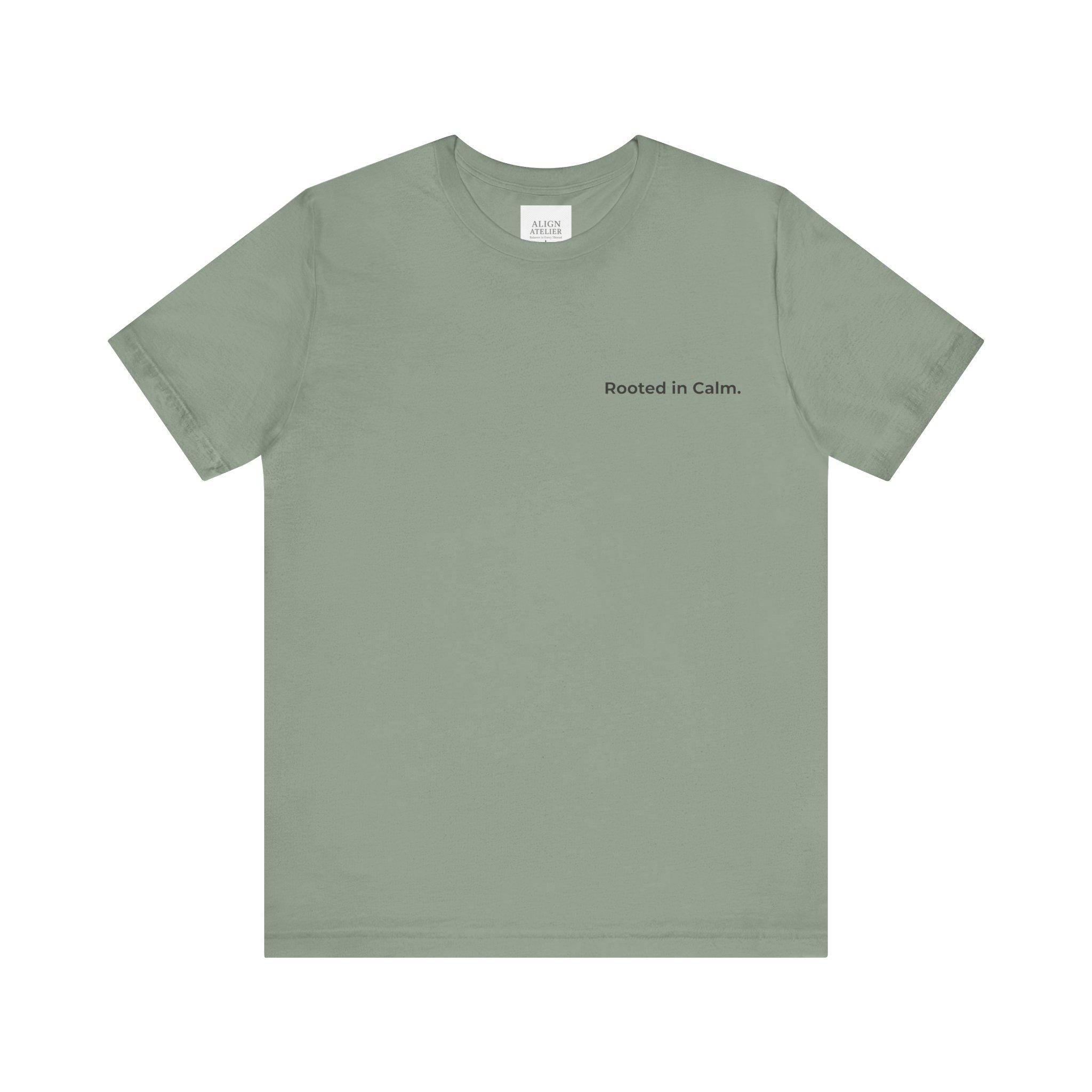 Minimalist Cotton Blend T-Shirt - Rooted in Calm Design