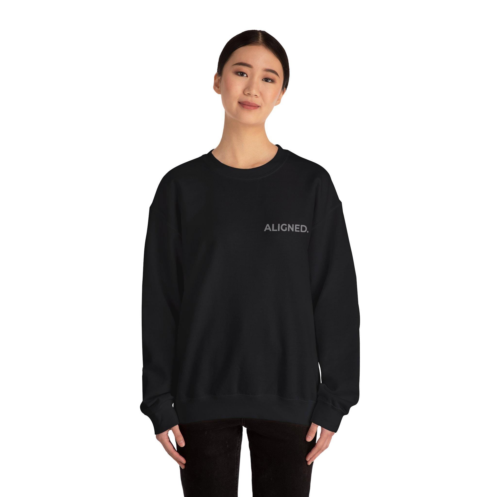 Aligned Sweatshirt | Minimalist Unisex Hoodie